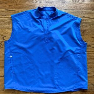 FIGS Royal Blue Rafaela Scrub Top | Technical Collection | XL